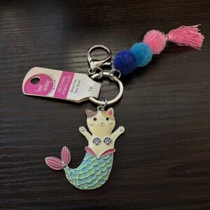 Mer- Cat Mermaid Keychain